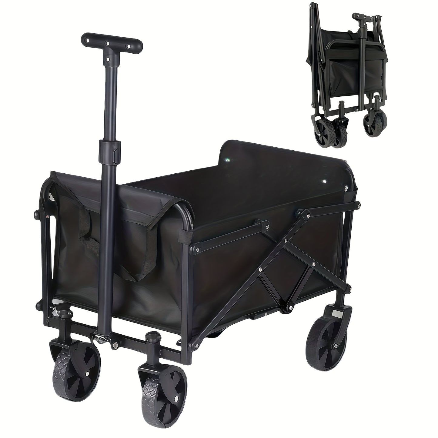 All-Terrain Heavy Duty Folding Cart – 220/450/680 lbs Capacity | Outdoor, Garden, Shopping & Camping Utility Wagon