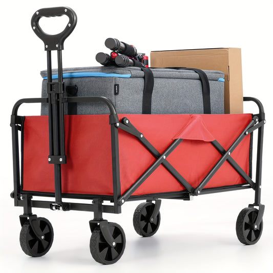All-Terrain Heavy Duty Folding Cart – 220/450/680 lbs Capacity | Outdoor, Garden, Shopping & Camping Utility Wagon