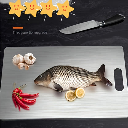 3‑Piece Premium Stainless Steel Cutting Board Set
