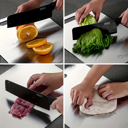 3‑Piece Premium Stainless Steel Cutting Board Set