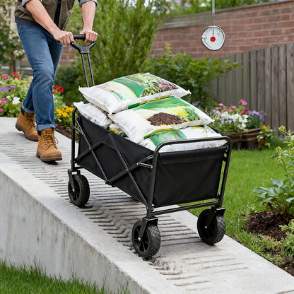 All-Terrain Heavy Duty Folding Cart – 220/450/680 lbs Capacity | Outdoor, Garden, Shopping & Camping Utility Wagon