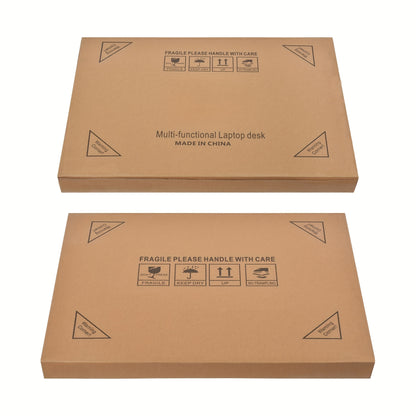 Portable Foldable Laptop Bed Desk Table Tray – With Cup Holder & Storage Drawer | Portable Work, Study & Snack Tray